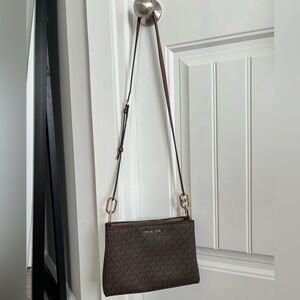 Michael Kors Brown Signature Crossbody Bag